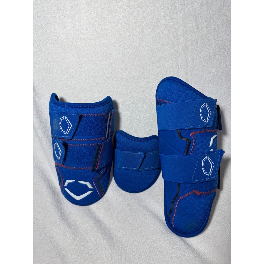 EvoShield MLB Authentic Collection Leg and Elbow Guard Set Royal Blue Baseball